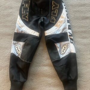 Toddler Fly Racing Black and White Motocross Pants 2t